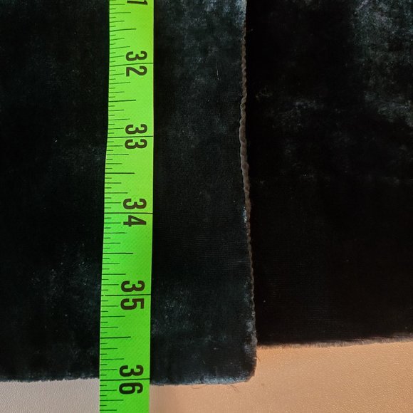 Eloise velvet robe anthropologie rare mineral blue luxury S M retro 90's - Picture 7 of 8